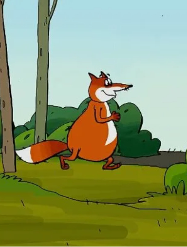 Лис и дрозд